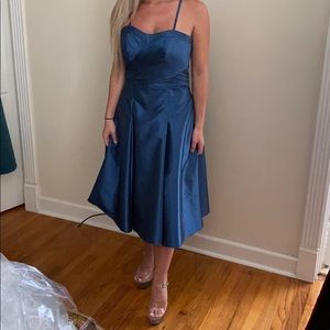 Blue cocktail dress